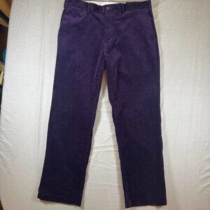 Polo Ralph Lauren Corduroy Pants Mens 35x30 Blue Classic Fit Straight Leg Preppy